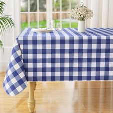 Rectangle Waterproof Vinyl Table Cloth, Buffalo Flannel Backed 4th of July