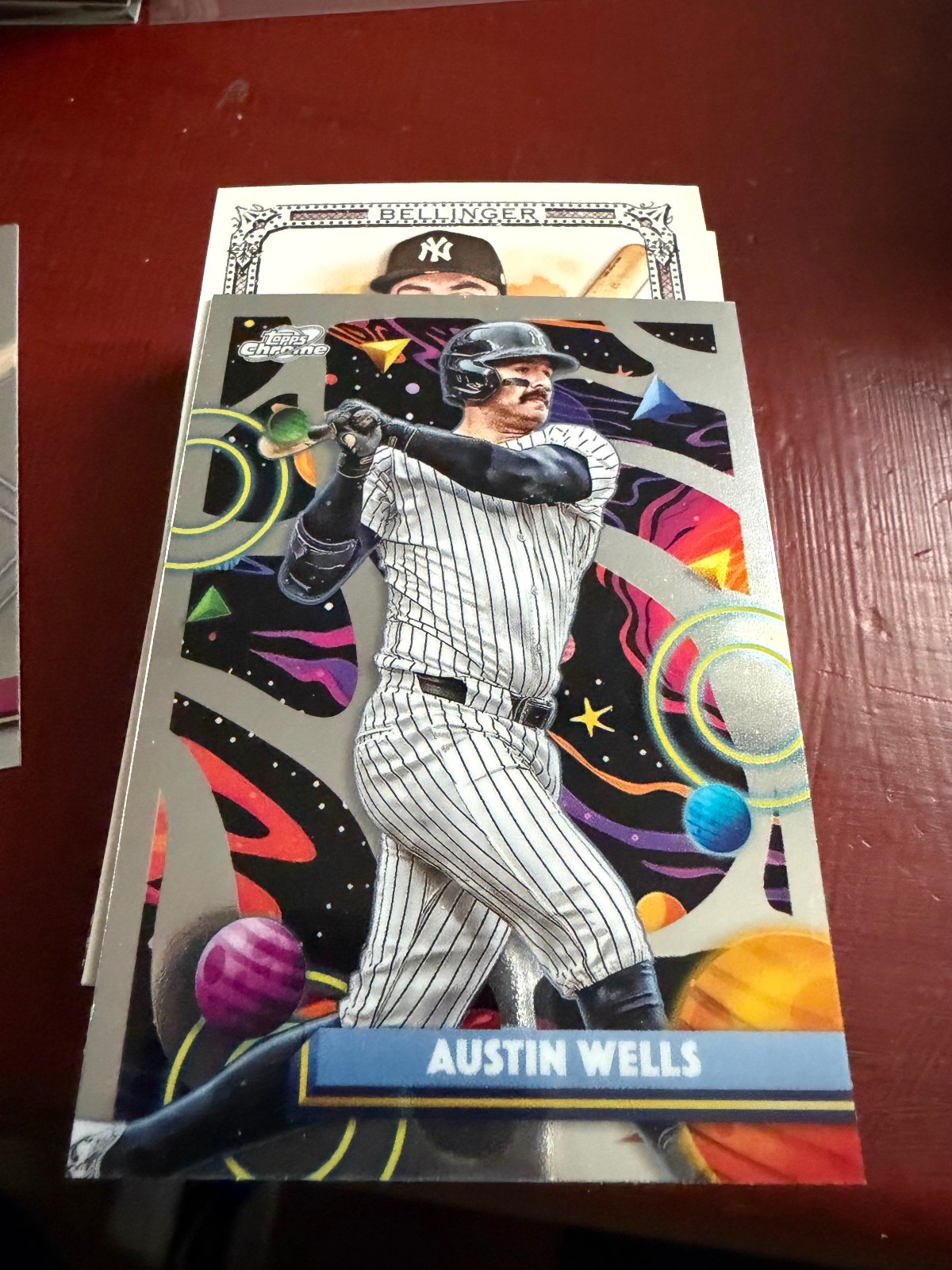 2024 Topps Chrome Cosmic #88 Austin Wells New York Yankees Rookie