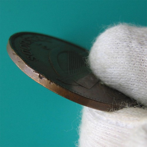 1935 IRELAND 1 PENNY HEN WITH CHICKS IRISH COLLECTABLE WORLD COIN BRONZE 31mm - Picture 3 of 4