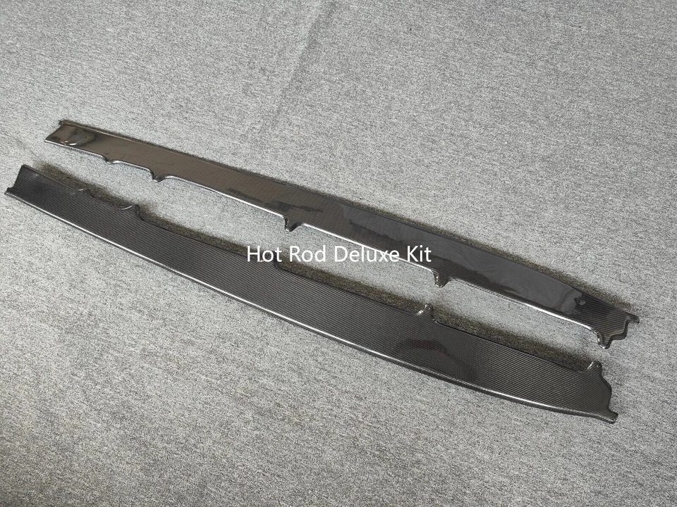 Faldas laterales de fibra de carbono real faldón lateral cubierta labial para Jaguar tipo F 2014-2024 Foto 4 de 4