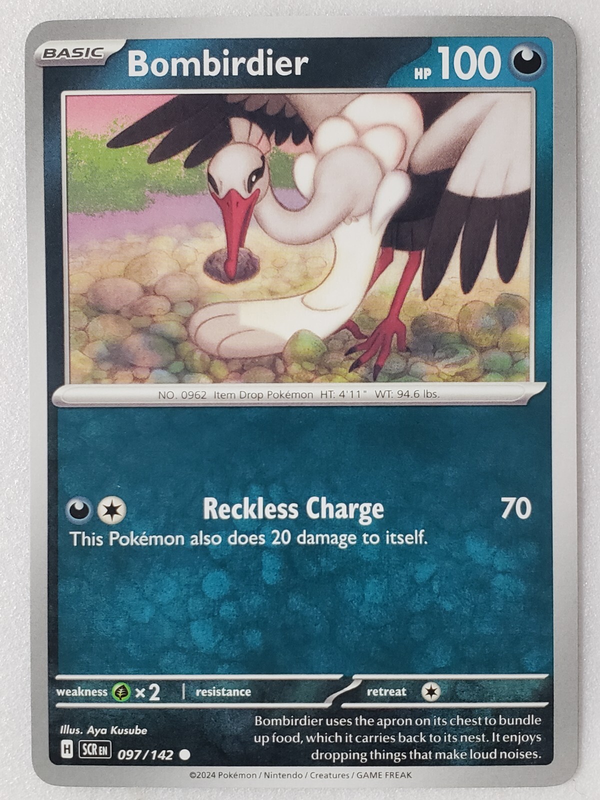 Bombirdier 097/142 NM / M - Stellar Crown Pokemon Card - $2 Combined Shipping