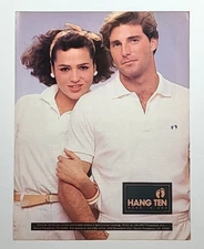 1984 Hang Ten Clothing Vintage Vintage 1980's Magazine Print Clothing Ad