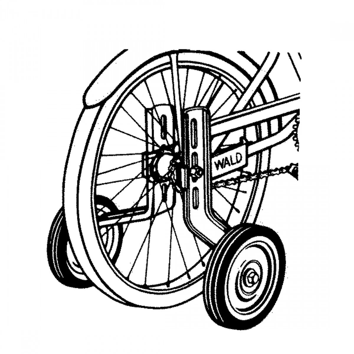 Wald 742 Training Wheels Kit 16 26
