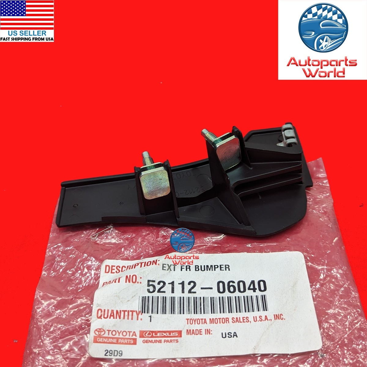 GENUINE TOYOTA 10-11 CAMRY PASSENGER FRONT BUMPER SPOILER