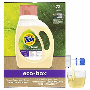 detergent laundry liquid eco box purclean tide compatible based plant he