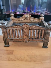 Antique Marks MFG Arts & Crafts Iron Basket Fireplace Grate. 1915-1920. Chicago