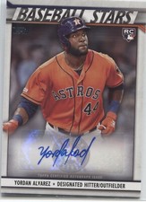 2020 Topps Series 1 YORDAN ALVAREZ RC Baseball Stars Autographs  - ASTROS -