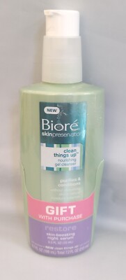 Biore SkinPreservation Clean Things Up Nourishing Gel Cleanser+Gift-Disconti-NEW