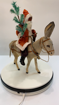 Amazing German Santa Claus/ Belsnickel And Donkey Clickwork