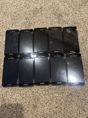 Lot of (10) Kyocera LifeWatch CD8100G WaterProof Rugged Android 5.1 Smartphones