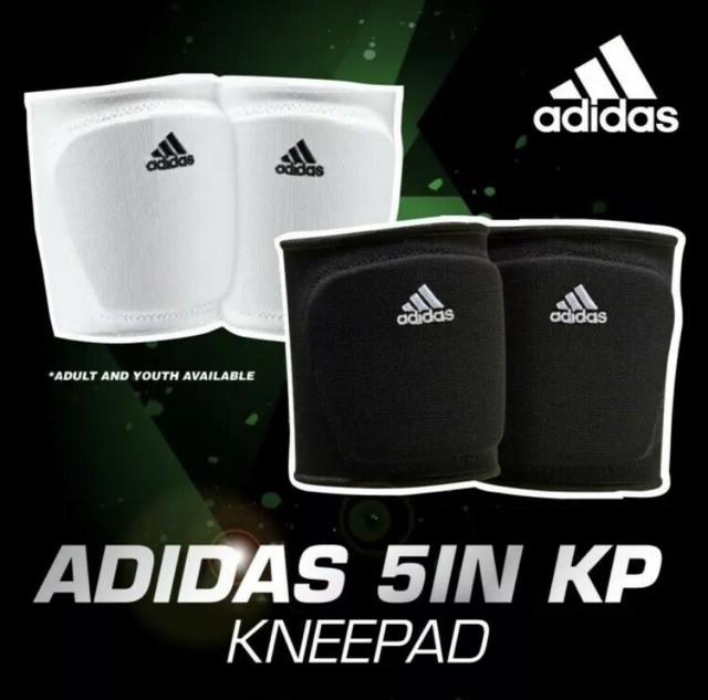 adidas Adult Small S 5 Inch Knee Pads Volleyball S98577 1 Pair Black