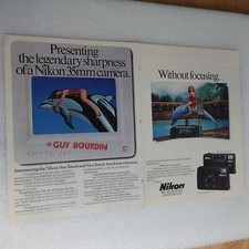 Vintage Print Ad Nikon 35Mm Camera Sports Illustrated May 28, 1984