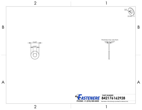 1/4 Zoll flache massive Messing flache Unterlegscheiben Handelsstandardqualität 360 Stck 2500 - Bild 2 von 4