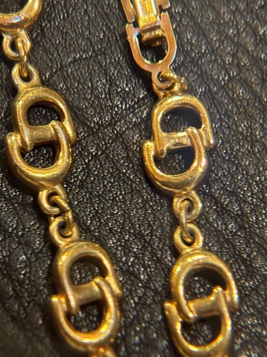 CHRISTIAN DIOR Armband Armreif Kette AUTH BIG LOGO Vintage Rare CD GP F/S A738 - Bild 11 von 21