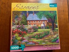 Buffalo Games "The Sweet Garden" 1000 Piece Puzzle "USED"