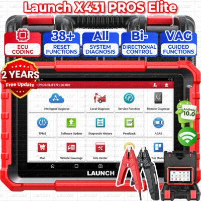 2025 Launch X431 Pro Elite V + Bidirectional Car Diagnostic Scanner ECU Coding