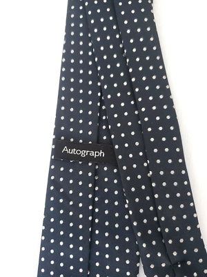 Cravate Garçon Marks & Spencer - Bleu Effet Carreaux - 7-10 Ans - Auto-agrippante - NEUF