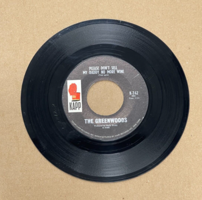 洋楽 Crooked Indiana Cartell THE GREENWOODS KAPP RECORDS 45 SOUTHBOUND/PLEASE DON'T SELL MY