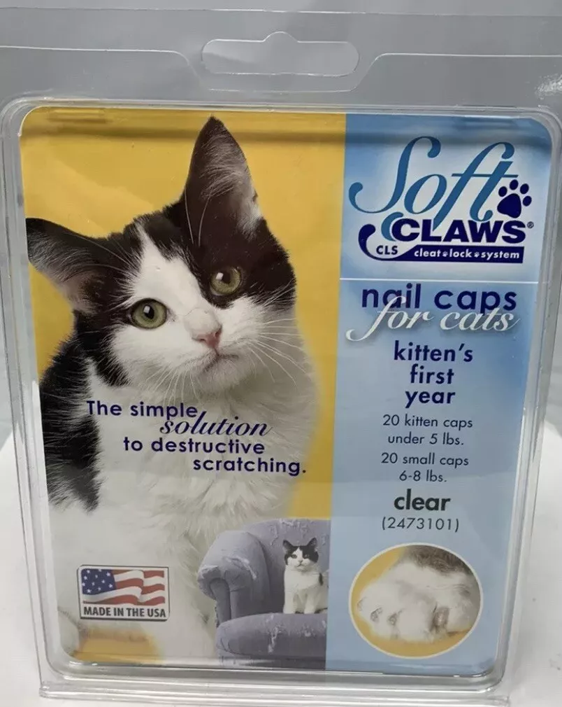 Feline Soft Claws Cat Nail Caps Take-Home Kit, Small, Clear : Amazon.in:  Pet Supplies