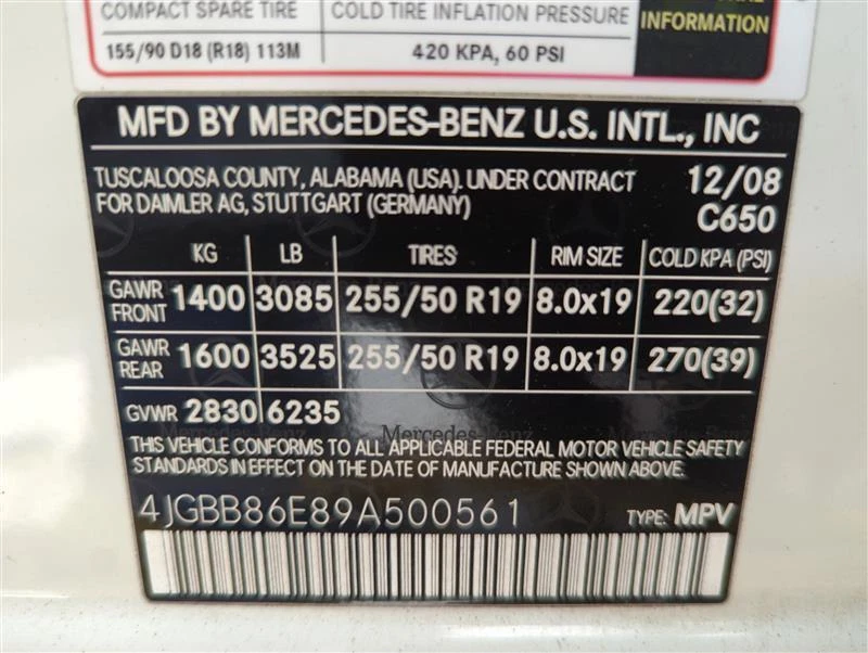 Mercedes-Benz Clase ML 2009 módulo de control del motor ECM 2721532691 usado Foto 4 de 4