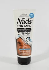 Nad's for MEN Hair Removal CREAM for Body 6.8 oz SEALED - CRACKED CAP
