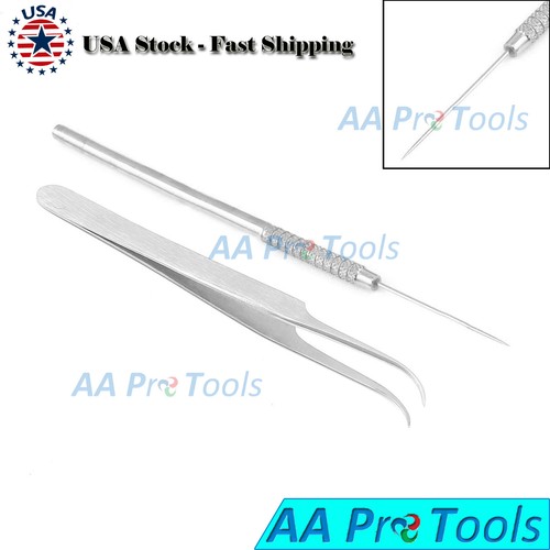 Milia Remover Set Professional Cosmetic Tool Fine Tip Needle Acne Blackhead - Picture 3 of 3