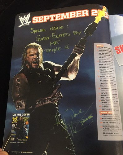 WWE Magazine September 2007 Triple H Divas Summerslam No Label - Picture 2 of 10
