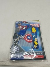 Marvel Character Lanyard with Captain America Shield Monogram SEALED p