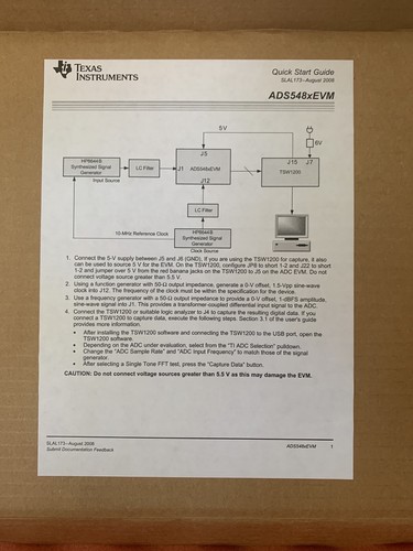 Evaluation board ADS548xEVM - Foto 4 di 5