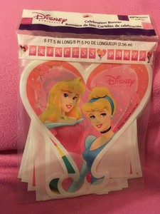 Disney Princess Celebration Banner Party Decoration Reads Princess