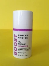 NIB) PAULA'S CHOICE 1% Retinol BOOSTER (0.5 OZ) Vitamin A Licorice $55 ALL SKIN