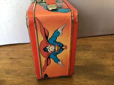 Vintage 1983 DC Super Powers Aladdin Metal Lunchbox Superman With