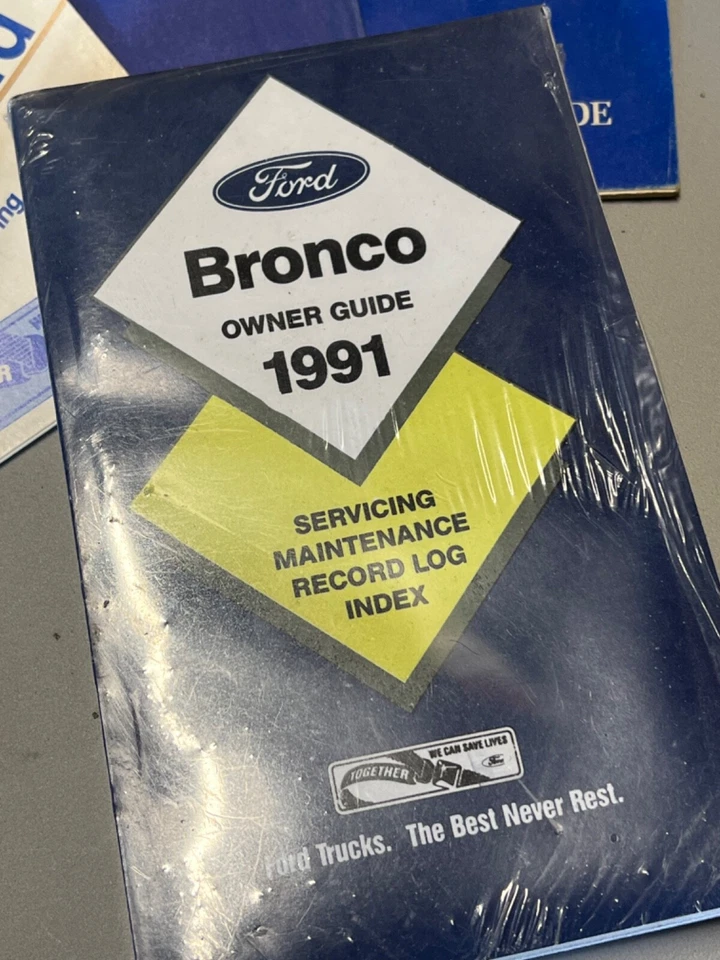Ford Bronco Onwers 1991 manual libro y carcasa Foto 3 de 4