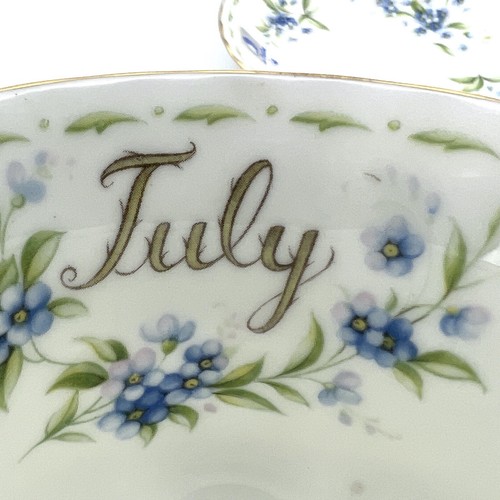 Tazza da tè The in porcellana Royal Albert con mese tazzina inglese LUGLIO 1970 - Foto 8 di 8