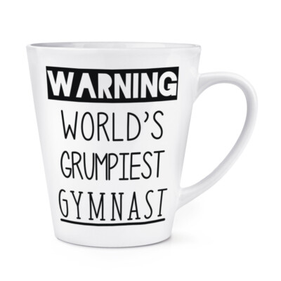 Warnung World's Grumpiest Turner 341ml Latte Becher Tasse Toll Best Gymnastik