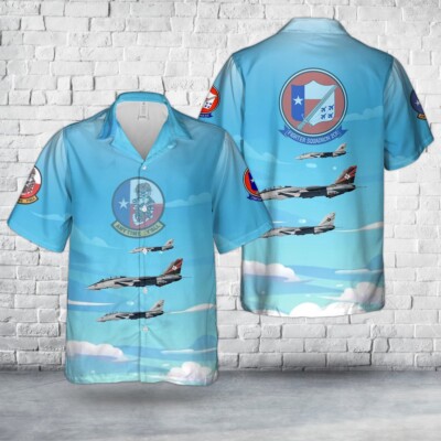 Us Navy Hawaiian Shirt US Navy VF 201 Hunters F 14a Tomcat Hawaiian Shirt Milita