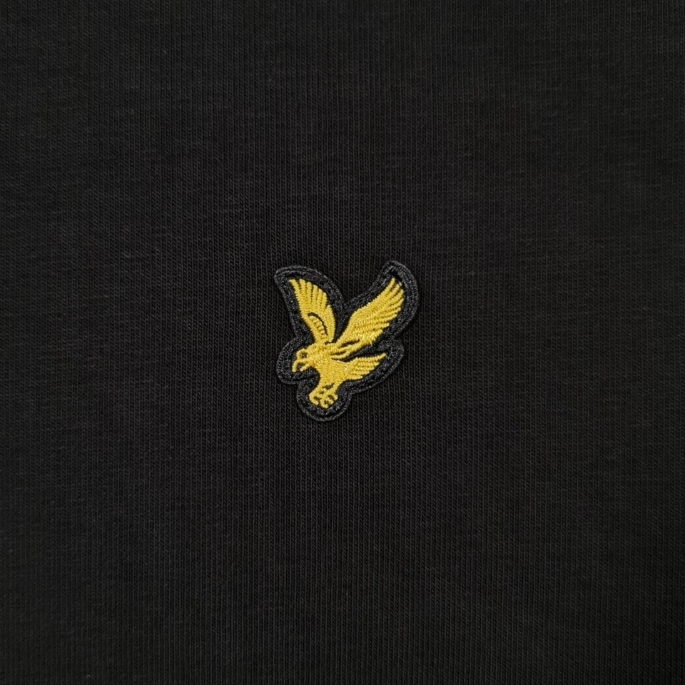 Lyle & Scott Mens Sweatshirt Black Medium Collared Neck Sweater Pullover Top - Image 3 of 4