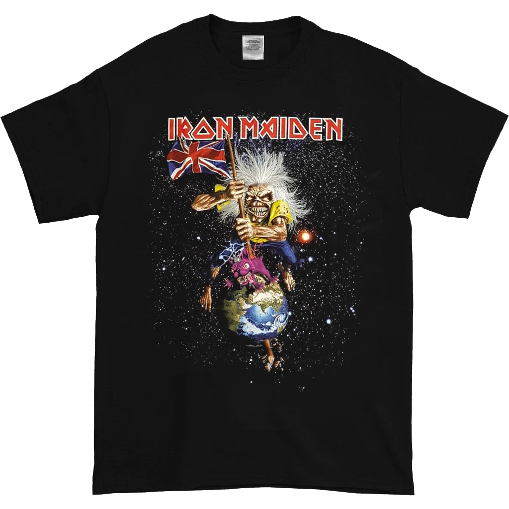 Iron Maiden A Matter Of The Beast Summer Tour 2007 Black T Shirt Double Side Tee