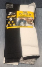 6 Pair x Wells Lamont Mens Size 7-12 Ultimate Work Socks For Steel Toe Boots