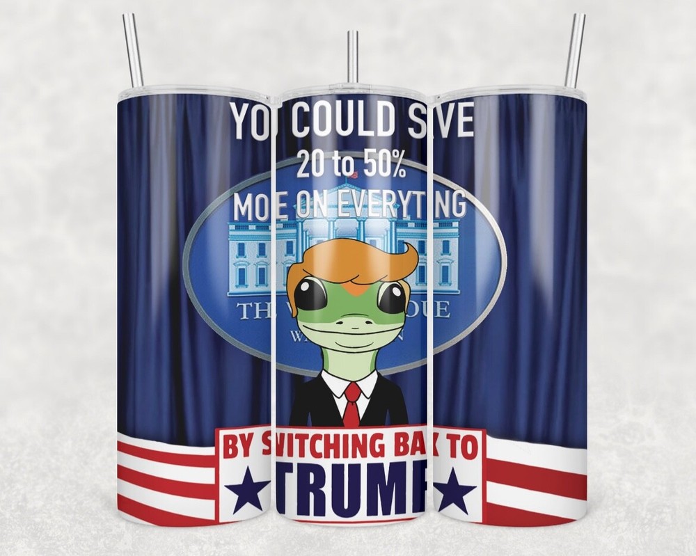 tumbler 20 oz trump gecko