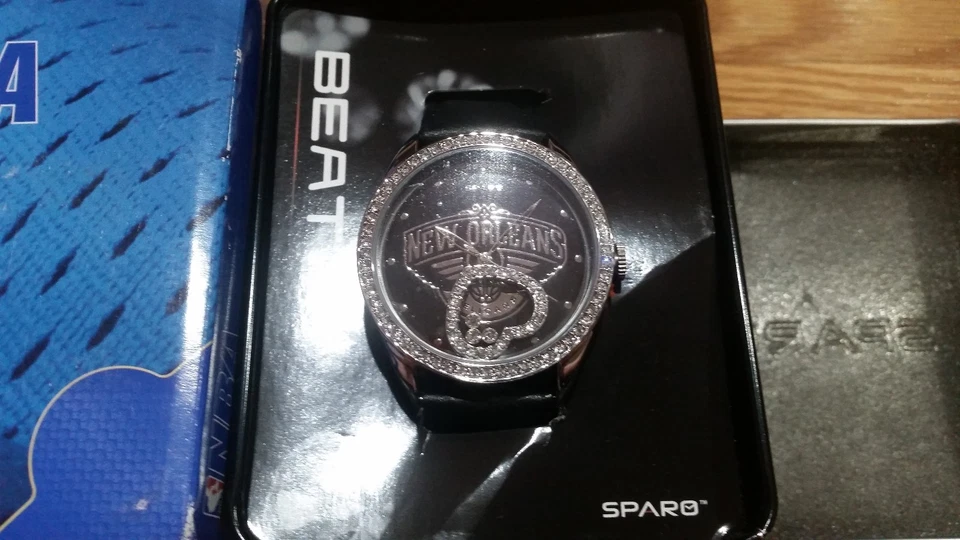 RELOJ MUJER SPARO NBA NEW ORLEANS PELICANS BEAT NEGRO Foto 4 de 4