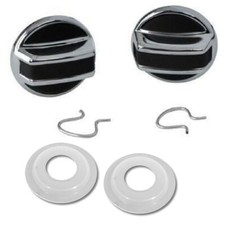 1968-1977 Corvette Interior Door Lock Knob Inside Set Clips Spacers C3 New