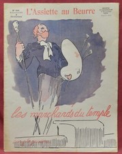 Assiette au Beurre N556  9 D&eacute;cembre 1911 Les Marchands du Temple par Garrene