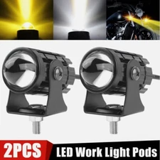 2x LED Work Light Bar Spot Pods Off Road Driving Auxiliary Fog Lamp Yellow White