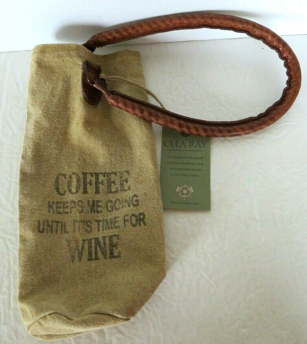 Clea Ray Wine Bottle Bag Carrier 