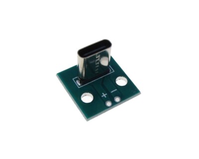 USB 3.1 Type-C Connector Power Breakout Board DIP Female 90 degree vertical