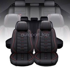 For Toyota Camry Car 5-seat Covers Waterproof Full Set Leather Front Rear