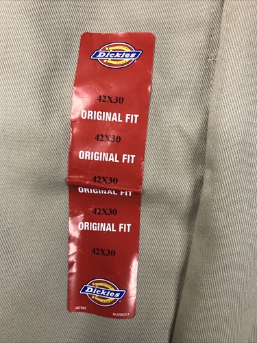 Dickies 874 Work Pants Sz 42x30 Original Fit Khaki Beige Pockets Durable New - Picture 8 of 14