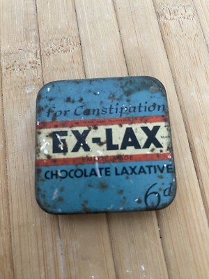 Vintage Ex-lax Schokolade Abführmittel Dose