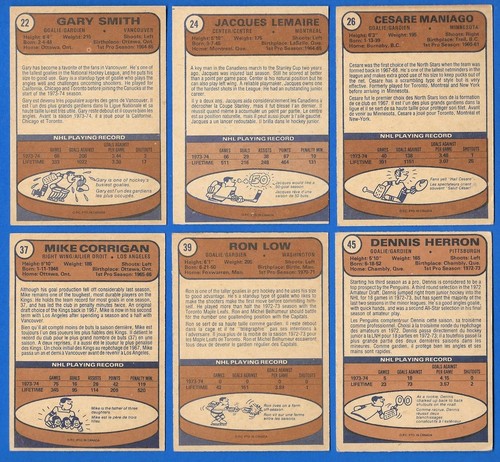 1974-75 OPC O PEE CHEE NHL HOCKEY CARD ERROR & VARIATION 1-132 SEE LIST - Picture 92 of 292